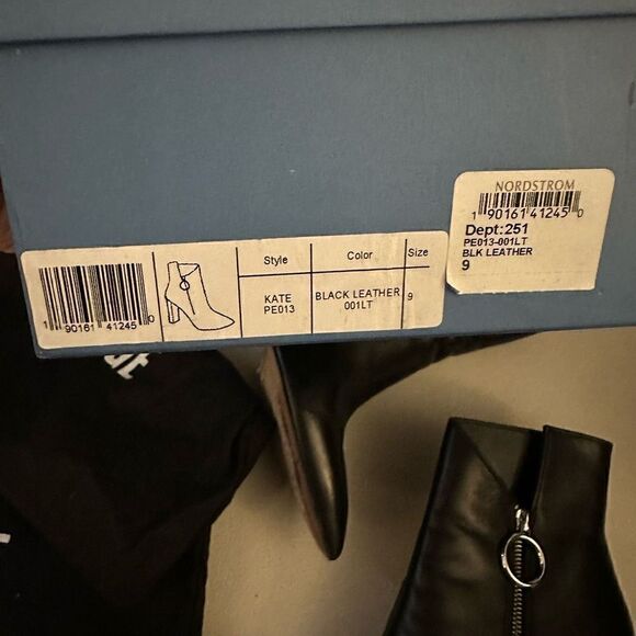 Paige Kate Black leather boot size 9 - Picture 3 of 7